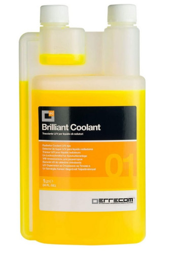 BARWNIK UV BRILLIANT COOLANT DO WYCIEKÓW PŁYNU CHŁODNICZEGO,1L