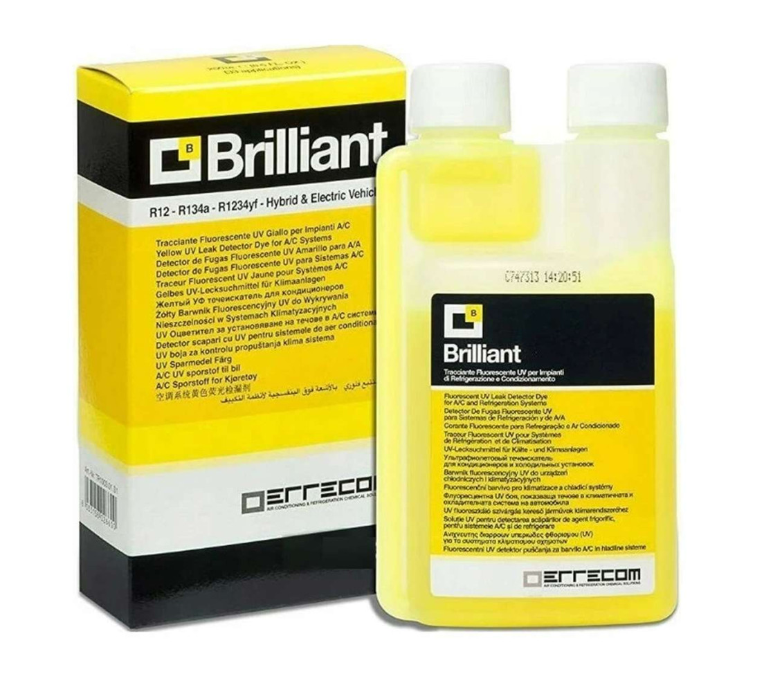 ŻÓŁTY BARWNIK UV BRILLIANT DO WYCIEKÓW W UKŁADACH KLIMATYZACJI, 1L ŻÓŁTY BARWNIK UV BRILLIANT DO WYCIEKÓW W UKŁADACH KLIMATYZACJI, 1L
