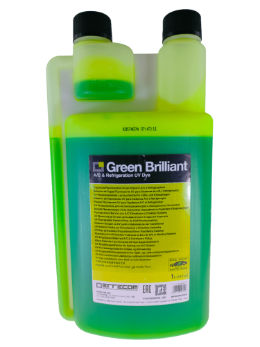 ZIELONY BARWNIK UV GREEN BRILLIANT DO WYCIEKÓW W KLIMATYZACJI, 1L
