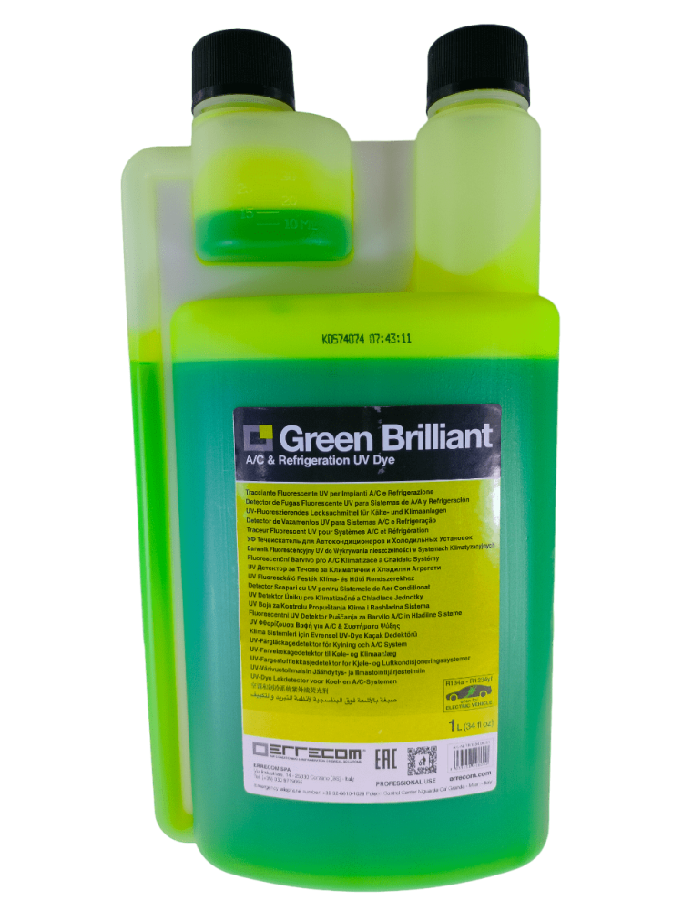 ZIELONY BARWNIK UV GREEN BRILLIANT DO WYCIEKÓW W KLIMATYZACJI, 1L ZIELONY BARWNIK UV GREEN BRILLIANT DO WYCIEKÓW W KLIMATYZACJI, 1L