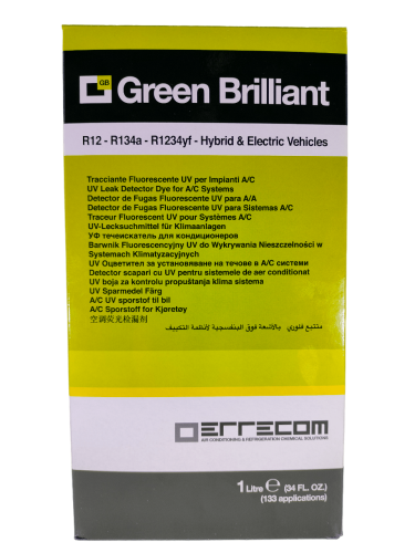 ZIELONY BARWNIK UV GREEN BRILLIANT DO WYCIEKÓW W KLIMATYZACJI, 1L
