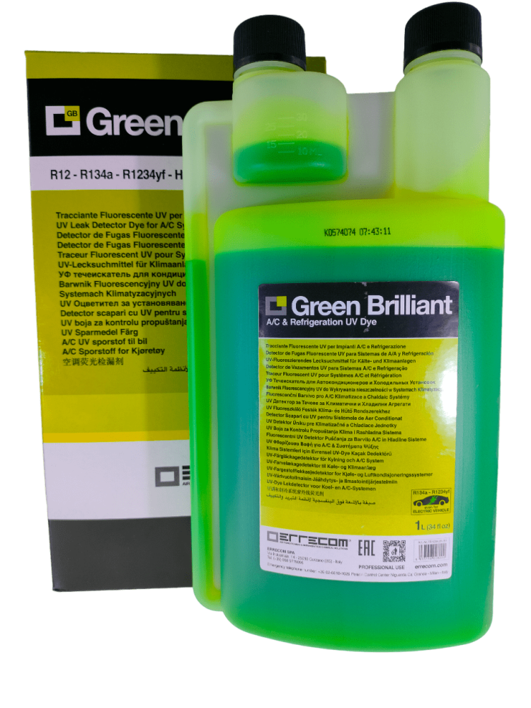 ZIELONY BARWNIK UV GREEN BRILLIANT DO WYCIEKÓW W KLIMATYZACJI, 1L ZIELONY BARWNIK UV GREEN BRILLIANT DO WYCIEKÓW W KLIMATYZACJI, 1L