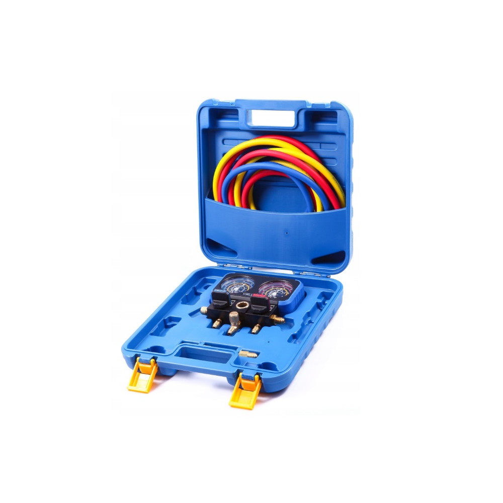 ZESTAW MANOMETRÓW VALUE VRM2-B-0801 DO CZYNNIKÓW R32, R407c, R410A, R134a
