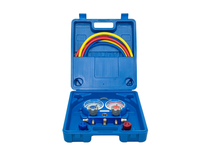 ZESTAW MANOMETRÓW VALUE VMG-2 R-134A, WĘŻE+SZYBKOZŁĄCZA
