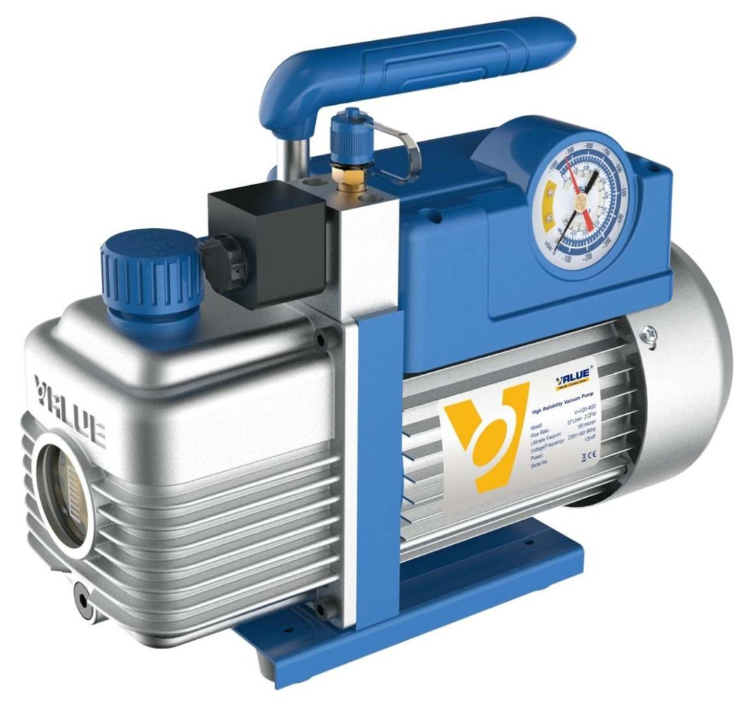 POMPA PRÓŻNIOWA VALUE V-i220-R32, 51 L/MIN, DWUSTOPNIOWA, Z OLEJEM POMPA PRÓŻNIOWA VALUE V-i220-R32, 51 L/MIN, DWUSTOPNIOWA, Z OLEJEM