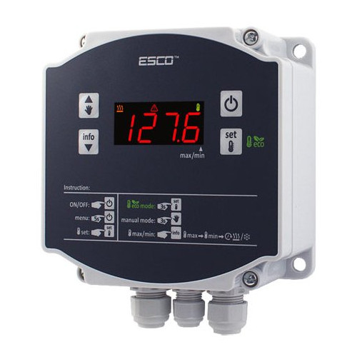 REGULATOR, STEROWNIK CHŁODNICZY ES11H W HERMETYCZNEJ OBUDOWIE, 230V