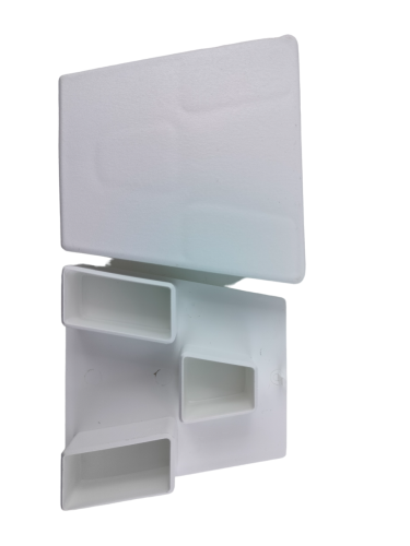 Zaślepka wspornika PCV biała