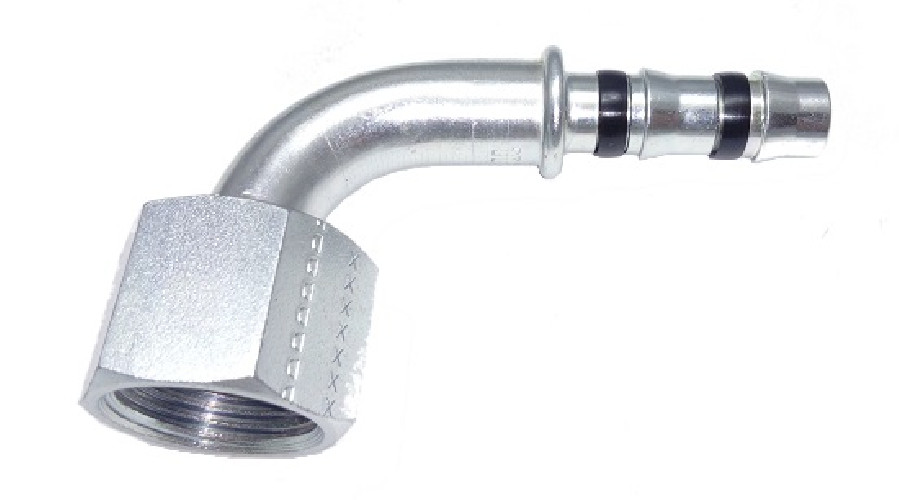 ZŁĄCZKA G8(na wąż sr.10mm) - 90st nakrętka 27 gwint 13/16" - 16 - UN  WEW. ORS