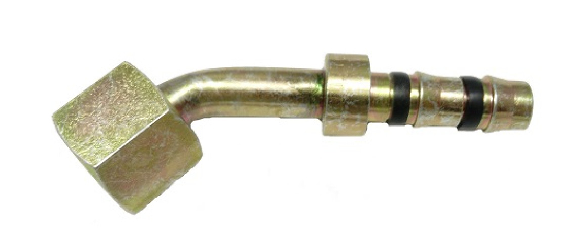 ZŁĄCZKA 2481 G6(na wąż sr.8mm) - 45t nakrętka 19 gwint 9/16" - 18 - UNF  WEW. ORING ORS / 1/4"