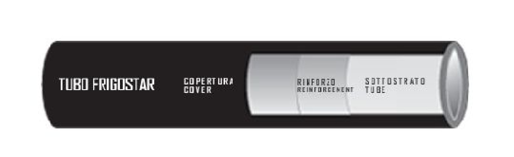 WĄŻ FRIGOSTAR 1221578 FRIGOCLIC GRUBOŚCIENNY G8  13/32" / WEW. 10 MM - ZEW. 18,8 MM