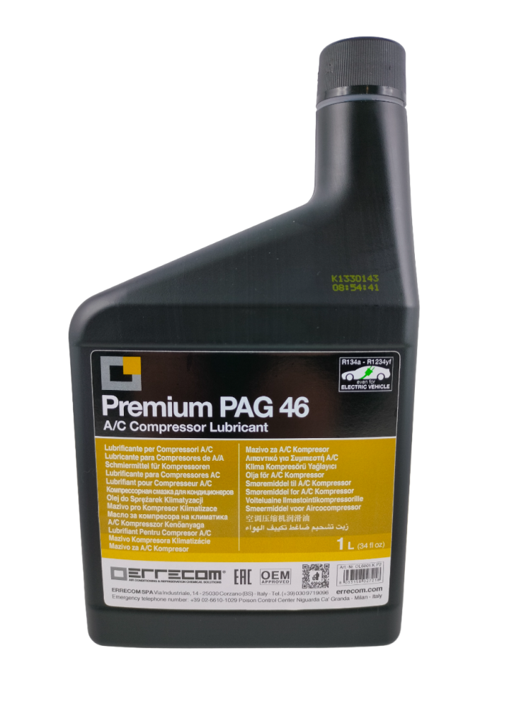 OLEJ PREMIUM PAG 46, 1L ND 8, DO UKŁADÓW KLIMATYZACJI OLEJ PREMIUM PAG 46, 1L ND 8, DO UKŁADÓW KLIMATYZACJI