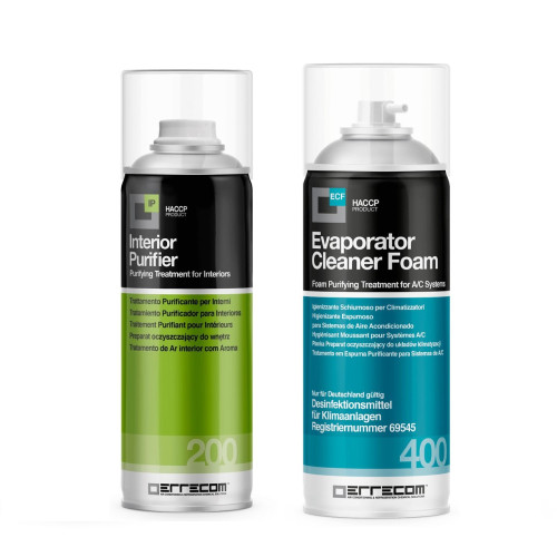 ZESTAW TOTAL CARE DO KLIMATYZACJI, PIANKA+SPRAY ZIELONE JABŁKO, 2x 200ml