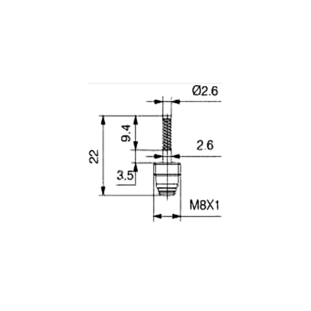 WENTYLEK SERWISOWY DO KLIMATYZACJI, 21,8 x 8mm WENTYLEK SERWISOWY DO KLIMATYZACJI, 21,8 x 8mm