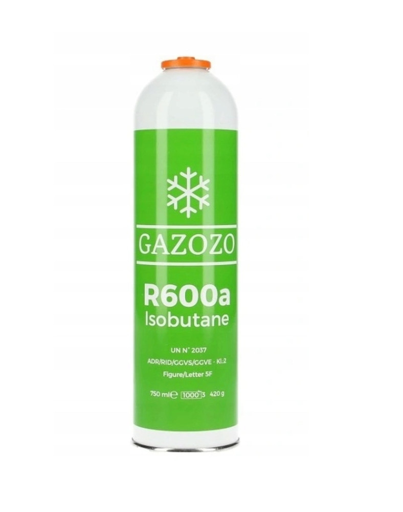 CZYNNIK CHŁODNICZY IZOBUTAN  R-600A, GAZOZO, 420g/750ml CZYNNIK CHŁODNICZY IZOBUTAN  R-600A, GAZOZO, 420g/750ml