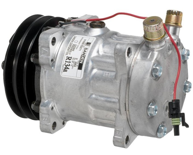 SPRĘŻARKA SANDEN SD5H14 / KOŁO 132 MM - A2 - 24V / PRZYŁĄCZE ORING / SCANIA 143