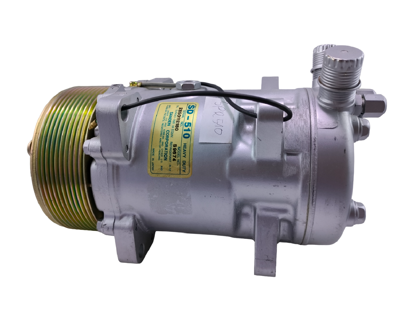 SPRĘŻARKA  SANDEN  SD510  12V - PV10 - V ORING