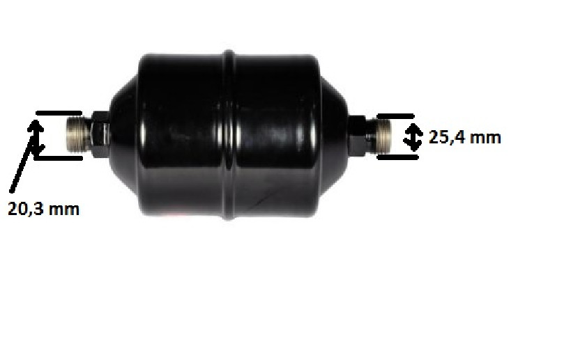 FILTR OSUSZACZ ORS FG 405-4 / 225 MM - 89 MM / RÓZNE ŚREDNICE PRZYŁĄCZY / 1"-14 UNS - 13-16"-16 UN