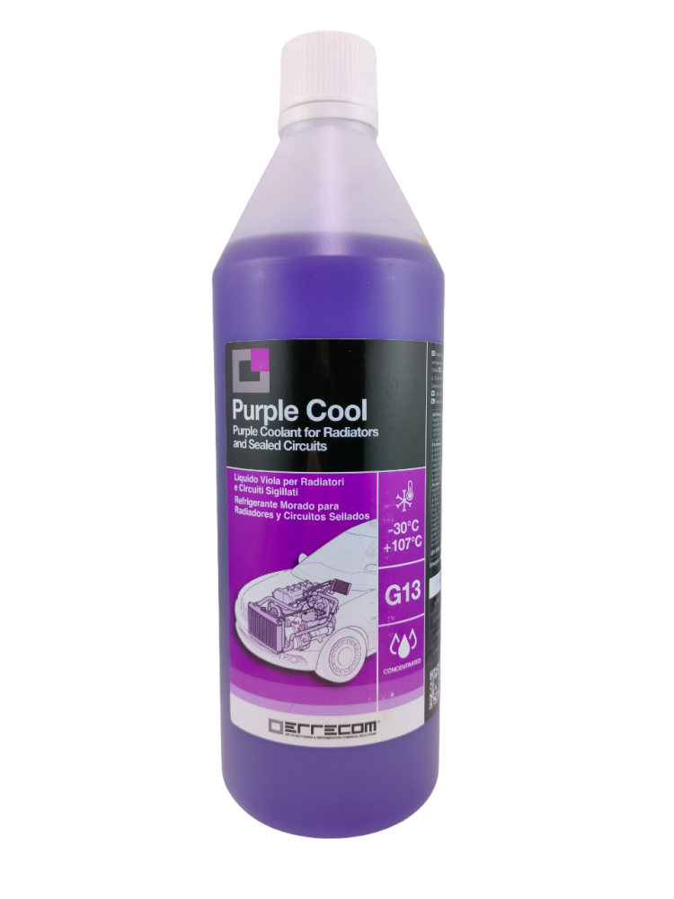 PURPLE COOL fioletowy płyn chłodniczy, koncentrat, G13, 1L. PURPLE COOL fioletowy płyn chłodniczy, koncentrat, G13, 1L.