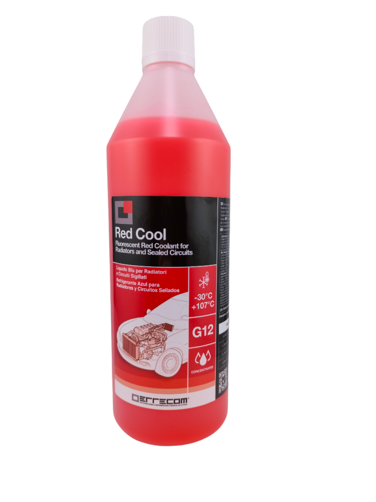 RED COOL czerwony płyn chłodniczy, koncentrat G12, 1L. RED COOL czerwony płyn chłodniczy, koncentrat G12, 1L.