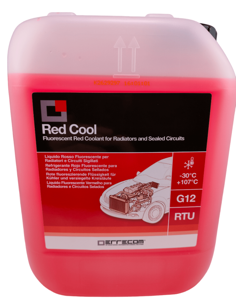 RED COOL czerwony płyn chłodniczy RTU, G12, 5L. RED COOL czerwony płyn chłodniczy RTU, G12, 5L.