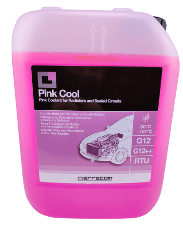 PINK COOL różowy płyn chłodniczy RTU, G12+, G12++, 5L.