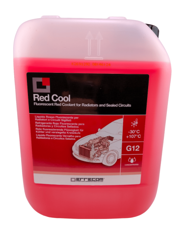 RED COOL czerwony płyn chłodniczy, koncentrat, G12, 5L.
