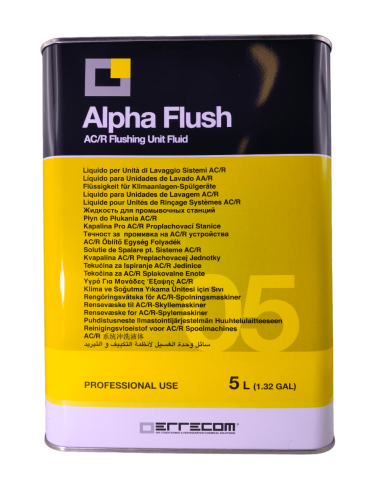PŁYN ALPHA FLUSH DO PŁUKANIA UKŁADÓW KLIMATYZACJI, 5L, NIEPALNY