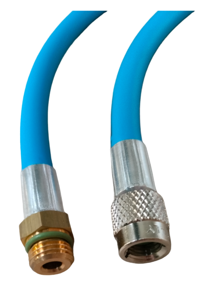 PRZEWÓD 1/4" x M14x1,5, 200cm, NIEBIESKI, GWINT WEW-ZEW PRZEWÓD 1/4" x M14x1,5, 200cm, NIEBIESKI, GWINT WEW-ZEW