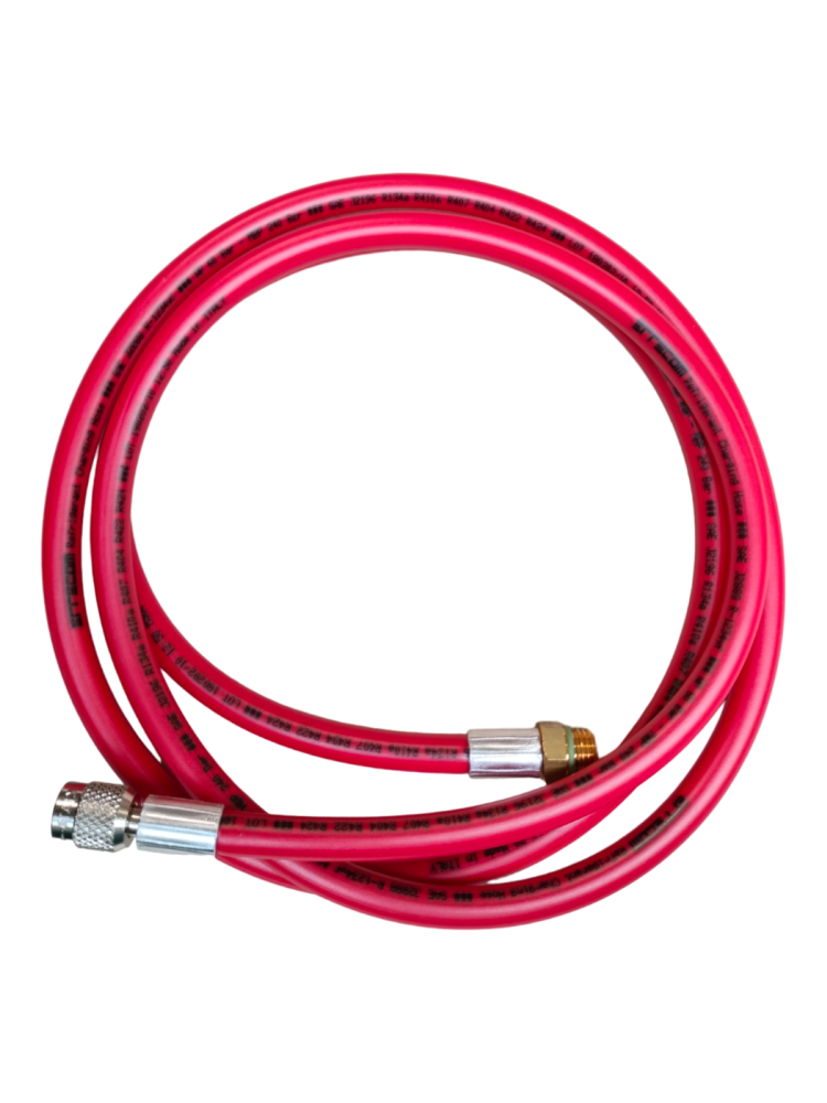 PRZEWÓD 1/4" x M14x1,5, 200cm, CZERWONY, GWINT WEW-ZEW PRZEWÓD 1/4" x M14x1,5, 200cm, CZERWONY, GWINT WEW-ZEW