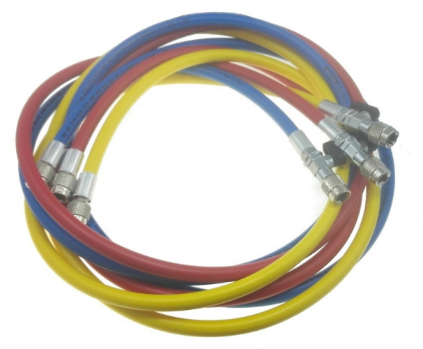 ZESTAW PRZEWODÓW 1/4" Z ZAWOREM KULOWYM, 300cm, 3 SZTUKI