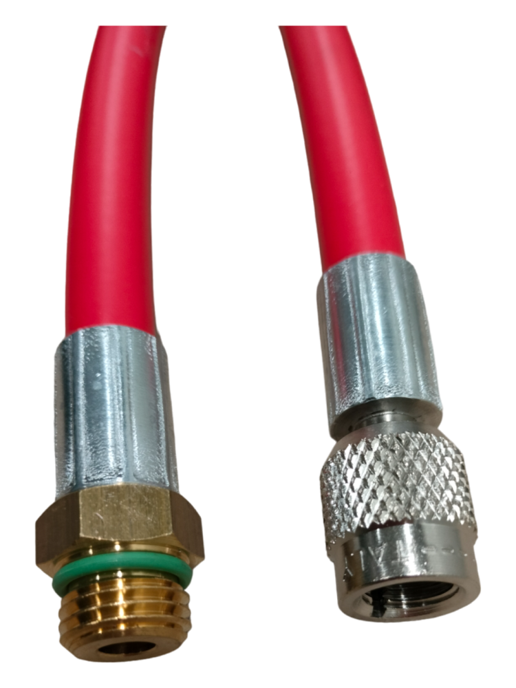 PRZEWÓD 1/4" x M14x1,5, 300cm,  CZERWONY, GWINT WEW-ZEW PRZEWÓD 1/4" x M14x1,5, 300cm,  CZERWONY, GWINT WEW-ZEW