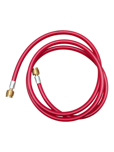 PRZEWÓD 3/8" x 3/8", 200cm, CZERWONY, GWINT WEWNĘTRZNY