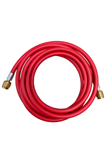 PRZEWÓD 3/8" x 3/8", 300cm, CZERWONY, GWINT WEWNĘTRZNY