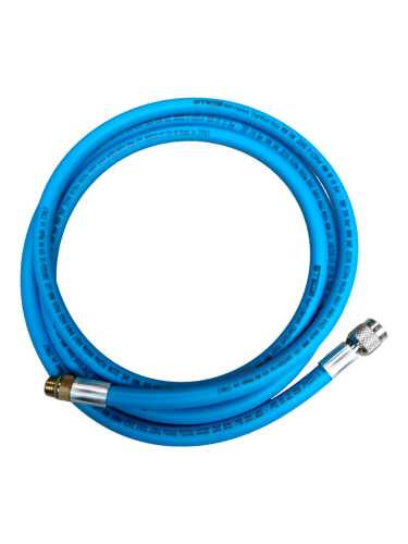 PRZEWÓD 1/4" x M12x1,5, 200cm, NIEBIESKI, GWINT WEW-ZEW