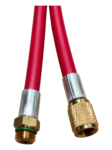 PRZEWÓD 1/2 ACME x M14x1,5, 200 CM, CZERWONY, GWINT WEW-ZEW