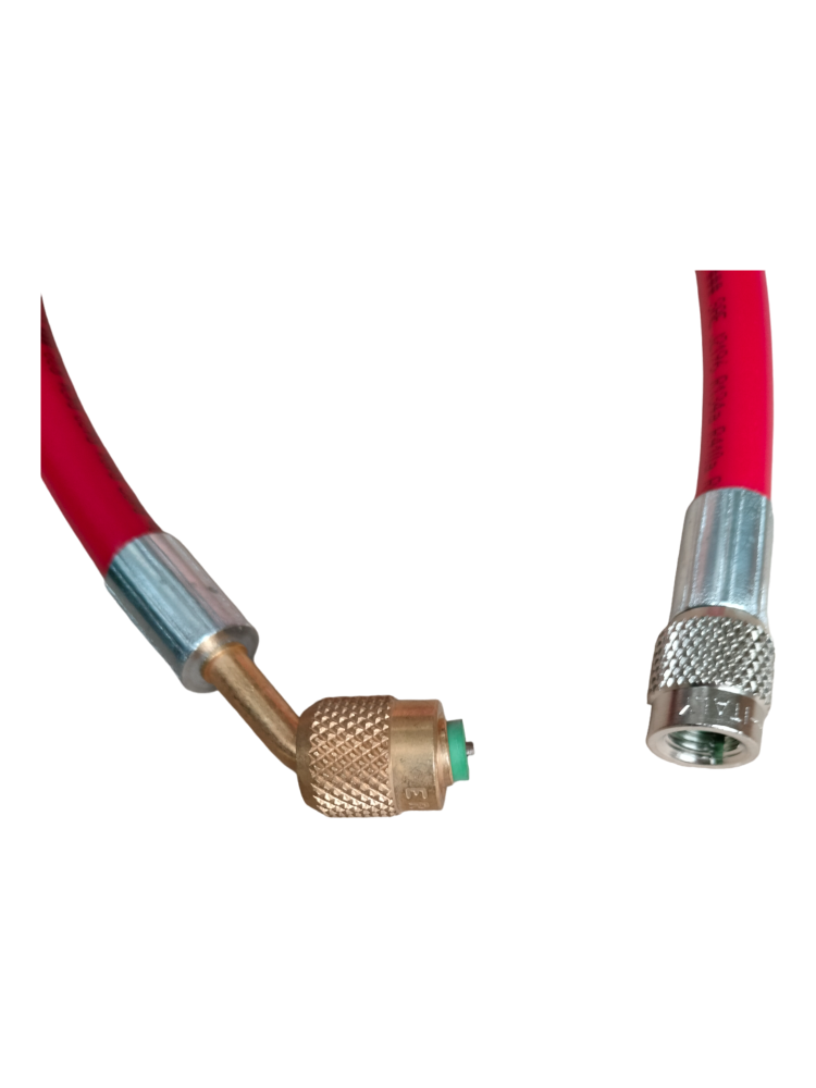 PRZEWÓD 1/4" x 1/4", 100cm, CZERWONY, 1x KĄT 45st, GWINT WEWNĘTRZNY PRZEWÓD 1/4" x 1/4", 100cm, CZERWONY, 1x KĄT 45st, GWINT WEWNĘTRZNY