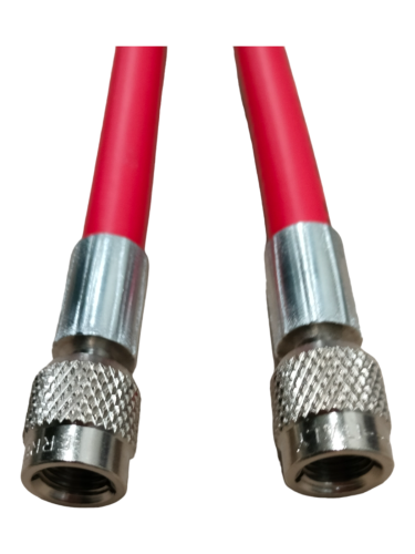 PRZEWÓD 1/4" x 1/4", 350cm, CZERWONY, GWINT WEWNĘTRZNY