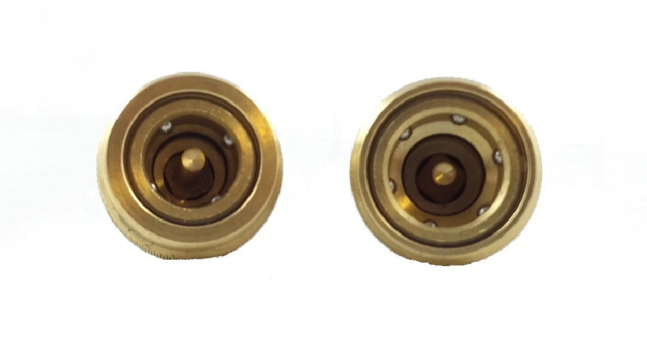 ZESTAW ADAPTERÓW DO CZYNNIKA  R1234YF HFO - ADAPTERY UMOŻLIWIAJĄCE PODŁĄCZENIE SIĘ SZYBKOZŁĄCZKAMI OD CZYNNIKA R134A