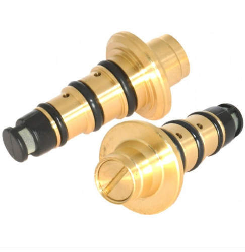 ZAWÓR EZ036 KOMPRESORA KLIMATYZACJI VISTEON VS16, 4 OTWORY W KORPUSIE, FORD - VOLVO