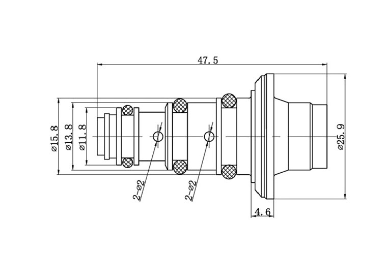 ZAWÓR EZ036 KOMPRESORA KLIMATYZACJI VISTEON VS16, 4 OTWORY W KORPUSIE, FORD - VOLVO