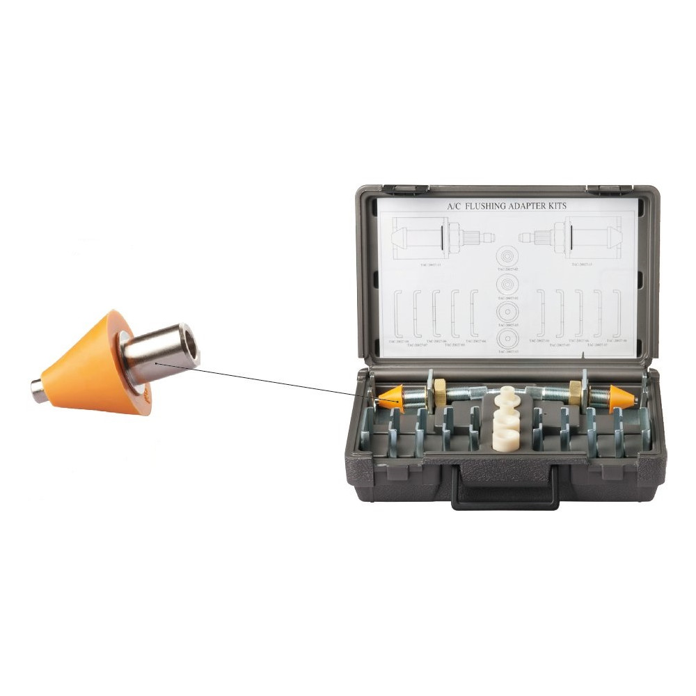 ZESTAW ADAPTERÓW DO PŁUKANIA UKŁADÓW KLIMATYZACJI ZESTAW ADAPTERÓW DO PŁUKANIA UKŁADÓW KLIMATYZACJI