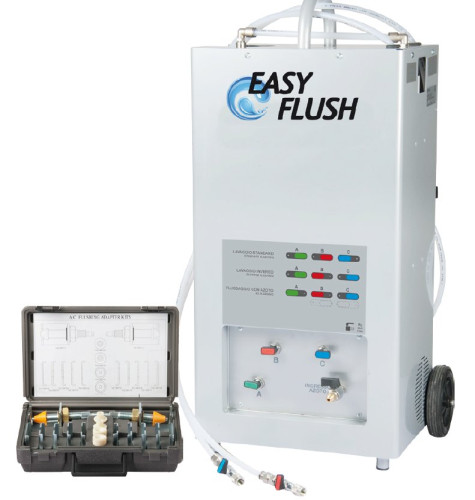 URZĄDZENIE EASYFLUSH DO PŁUKANIA UKŁADÓW KLIMATYZACJI I UKŁADÓW CHŁODNICZYCH + ZESTAW ADAPTERÓW, ERRECOM