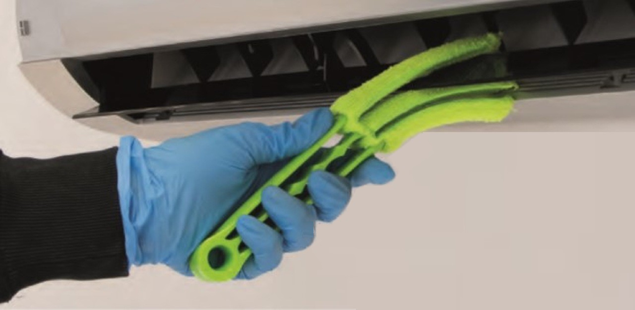 ZIELONA SZCZOTKA GREEN BRUSH DO CZYSZCZENIA JEDNOSTEK WEW. KLIMATYZATORÓW, RL1034, ERRECOM