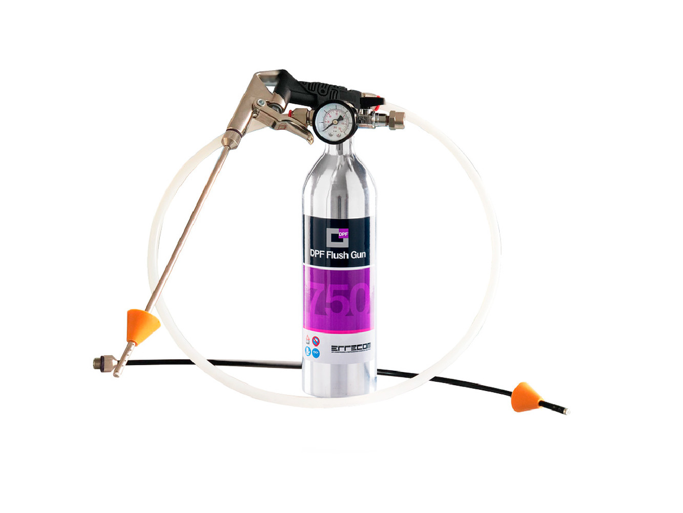 PISTOLET WRAZ Z CYLINDREM DO CZYSZCZENIA FILTRÓW DPF, WYKORZYSTUJĄCY SPRĘŻONE POWIETRZE PISTOLET WRAZ Z CYLINDREM DO CZYSZCZENIA FILTRÓW DPF, WYKORZYSTUJĄCY SPRĘŻONE POWIETRZE