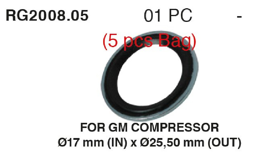 USZCZELKA 1213117 GUMOWO METALOWA, 25x18mm