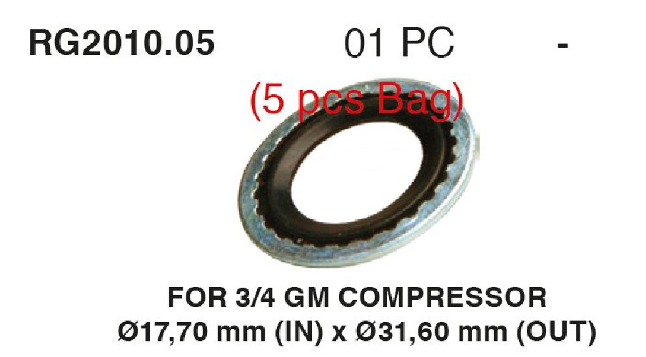 USZCZELKA 1213106 GUMOWO METALOWA, 31x18mm