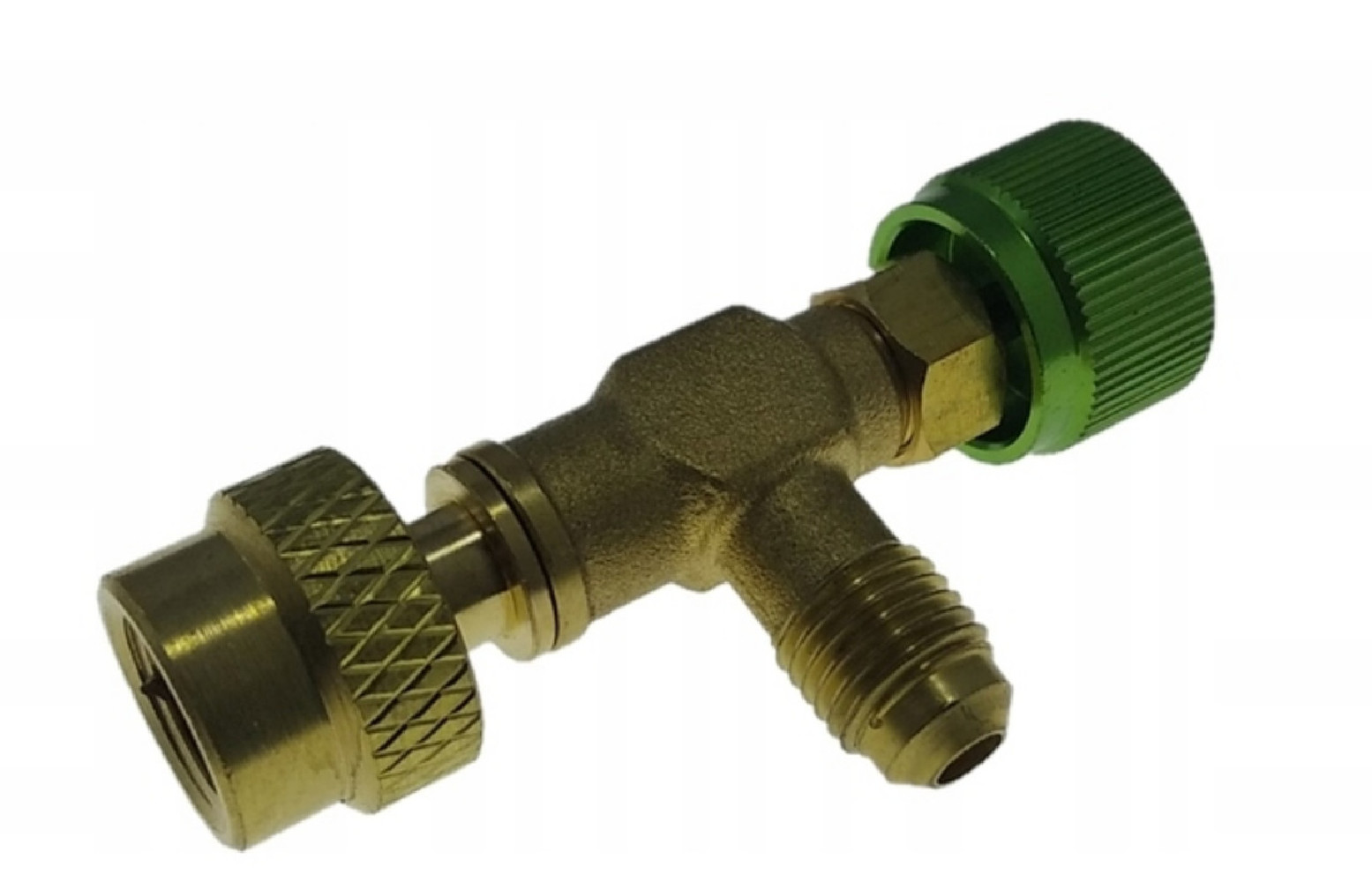ZAWÓR SERWISOWY, OTWIERAJĄCY R-410A, R32, GWINT 1/4 I 5/16 (ZIELONY)