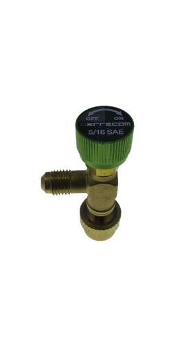 ZAWÓR SERWISOWY, OTWIERAJĄCY R-410A, R32, GWINT 1/4 I 5/16 (ZIELONY)