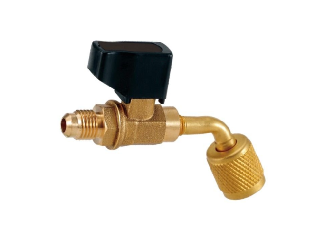 ZAWÓR KULOWY VALUE CV02 DO WĘŻY, 1/4" SAE x 5/16" SAE, KĄT 45°, GW. ZEW-WEW