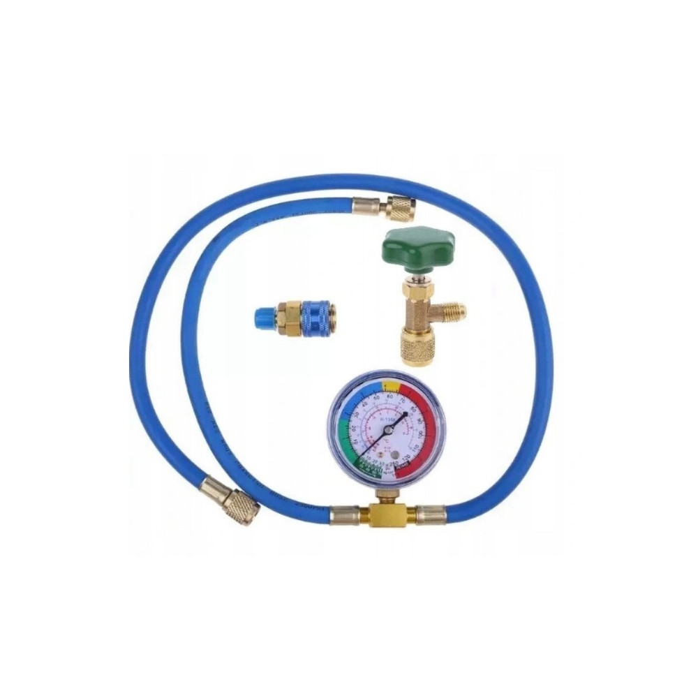 ZESTAW DO NABIJANIA UKŁADÓW CHŁODNICZYCH BUTLAMI GAZOZO, R600a, R290, R134a ZESTAW DO NABIJANIA UKŁADÓW CHŁODNICZYCH BUTLAMI GAZOZO, R600a, R290, R134a